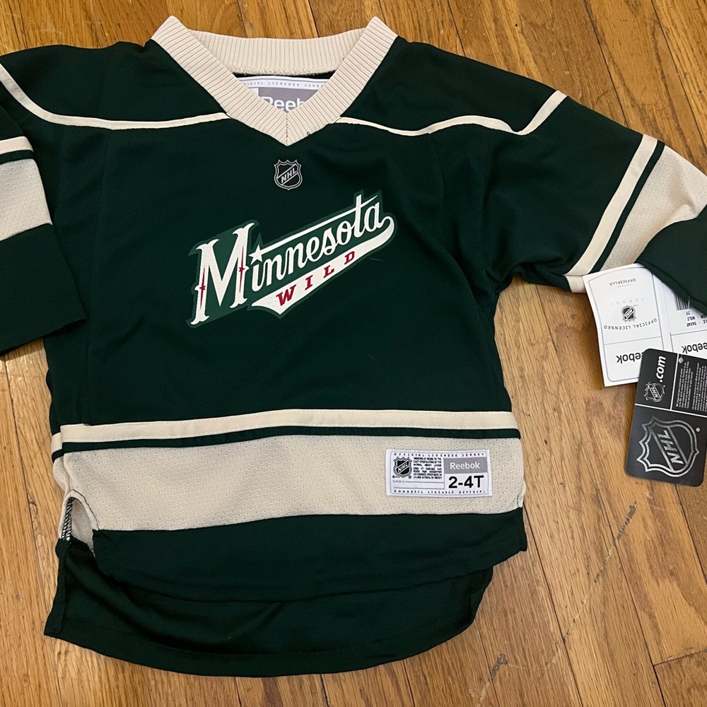 NWT Reebok Toddler Minnesota Wild Hockey Jersey 4T